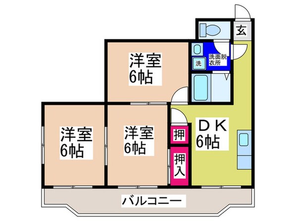 第２岡本ハイツの物件間取画像